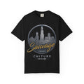 Chicago Skyline T-Shirt — "Sauvage" Graphic Tee Gold
