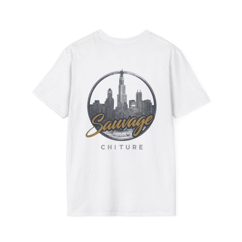 Chicago Skyline T-Shirt — 'Sauvage' Urban Cityscape Tee