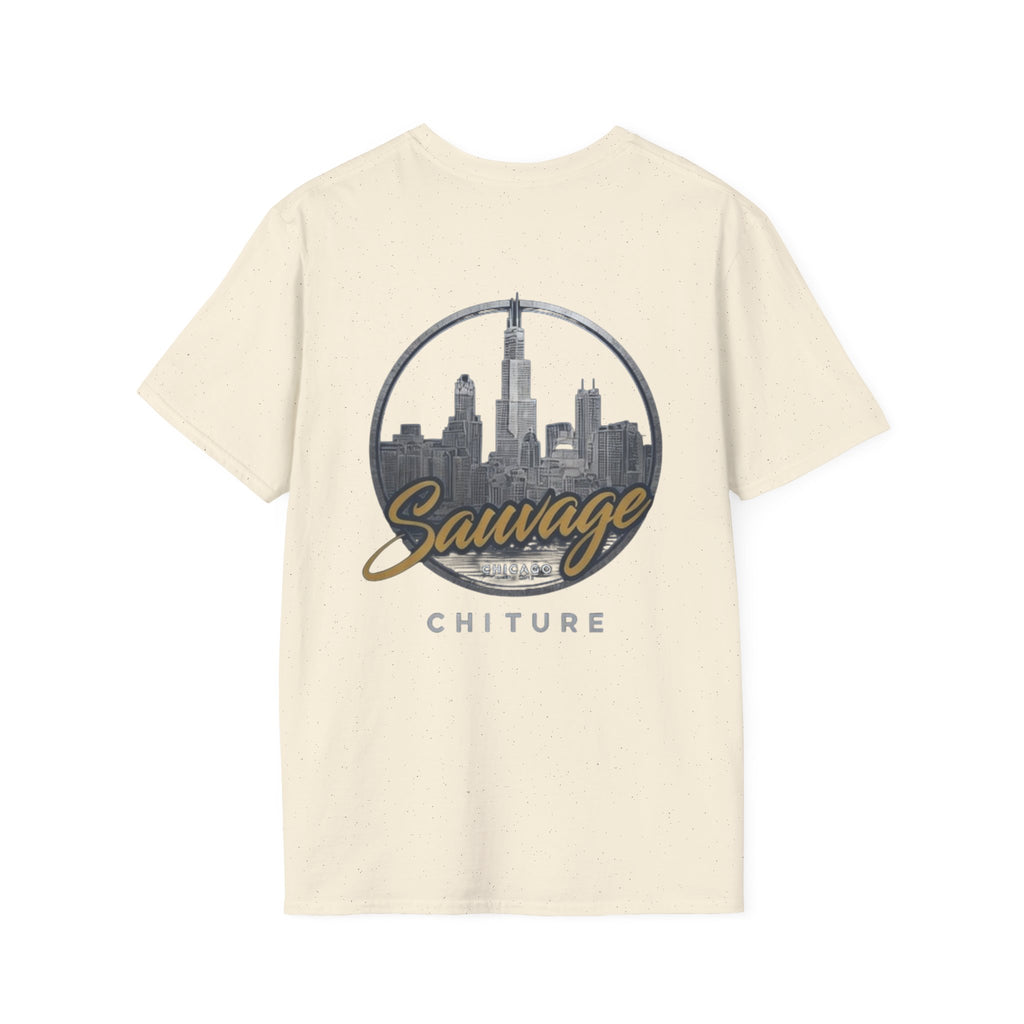 Chicago Skyline T-Shirt — 'Sauvage' Urban Cityscape Tee