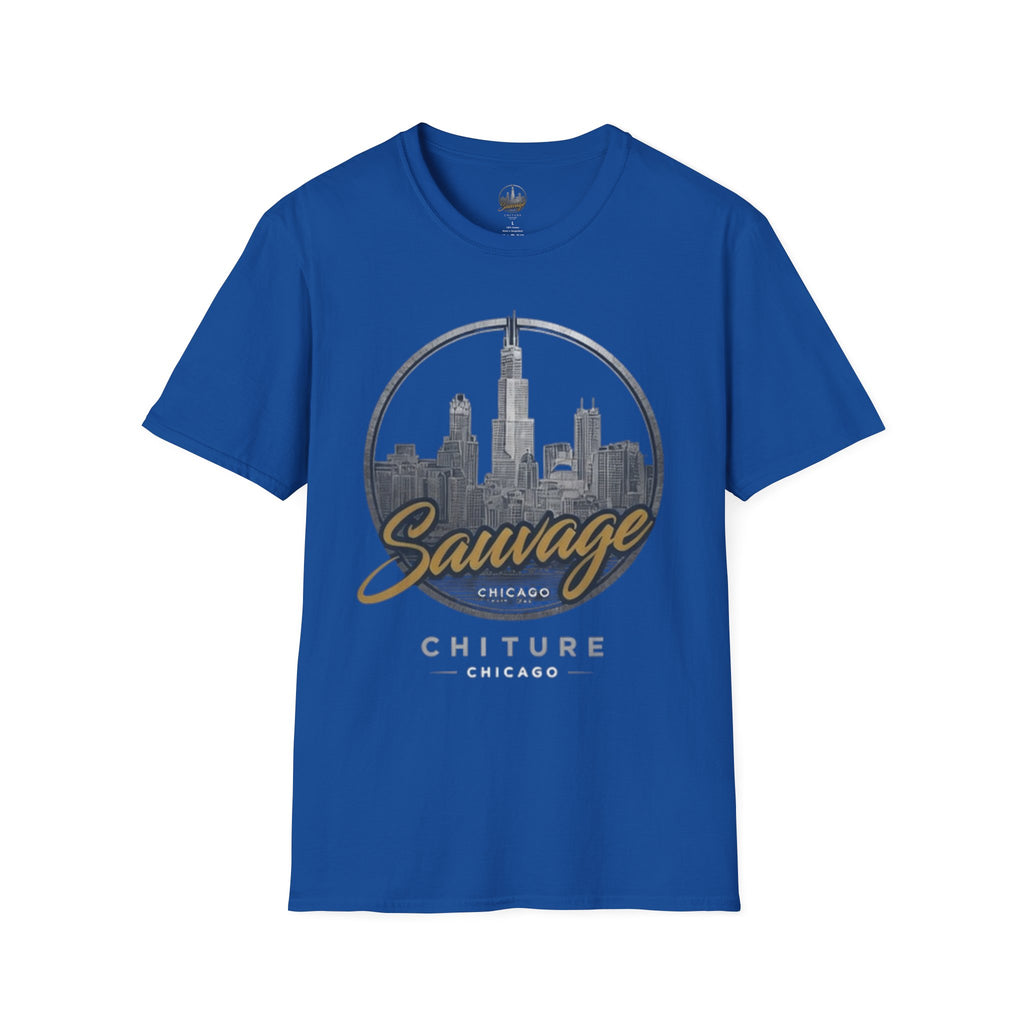 Chicago Skyline T-Shirt — 'Sauvage' Urban Cityscape Tee