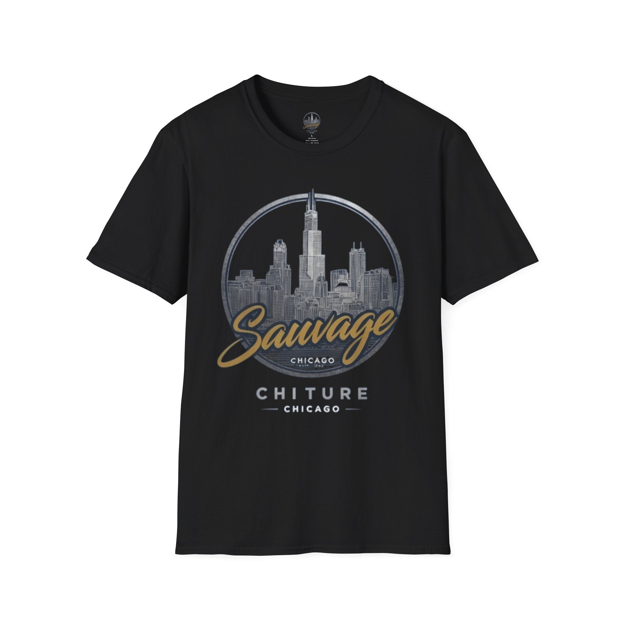 Chicago Skyline T-Shirt — 'Sauvage' Urban Cityscape Tee