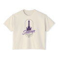 Savage Culture Vintage Tower Boxy Tee — Women's Cropped Graphic T‑Shirt