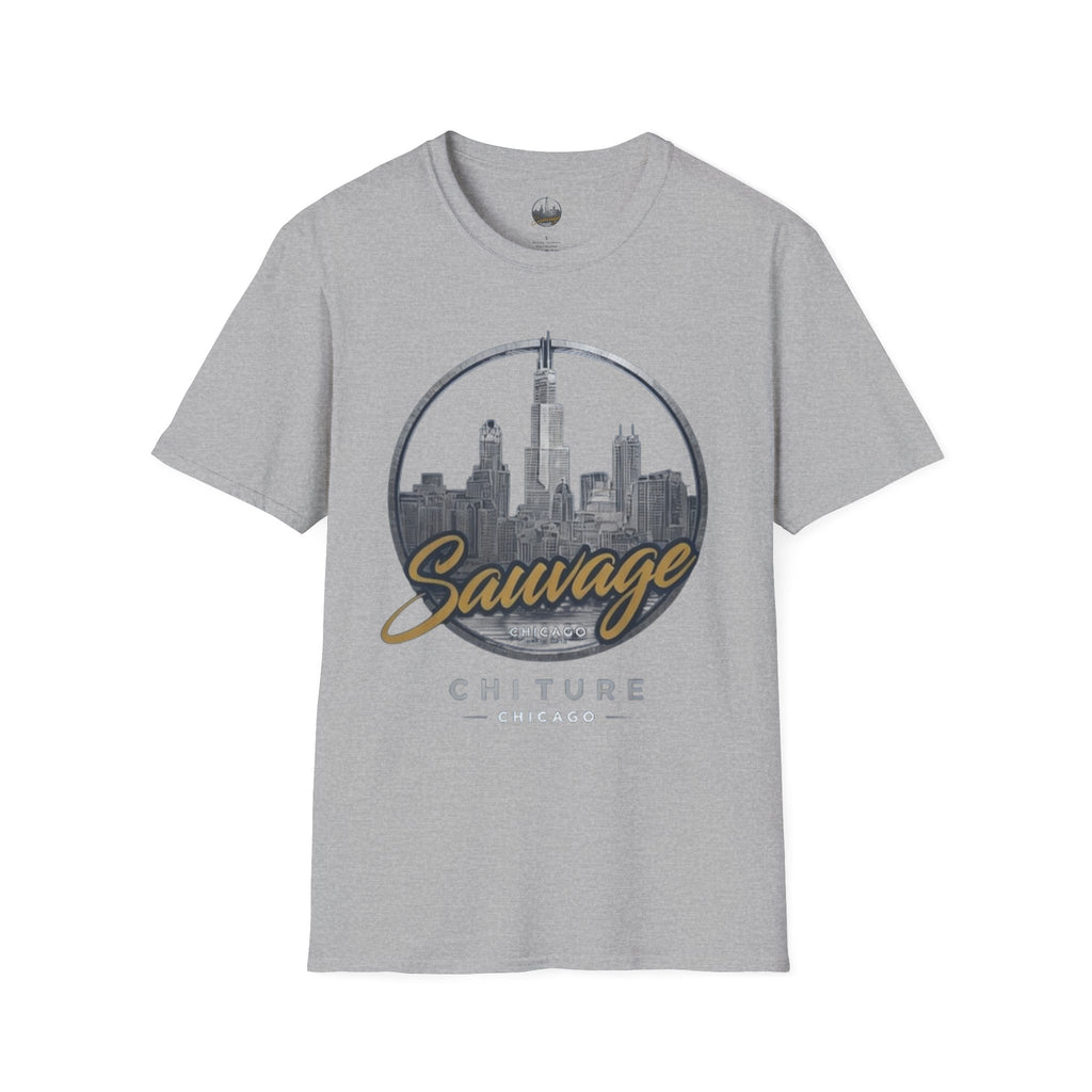 Chicago Skyline T-Shirt — 'Sauvage' Urban Cityscape Tee