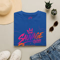 Sauvage Culture T-Shirt — Retro Neon Graphic Tee (Chicago)