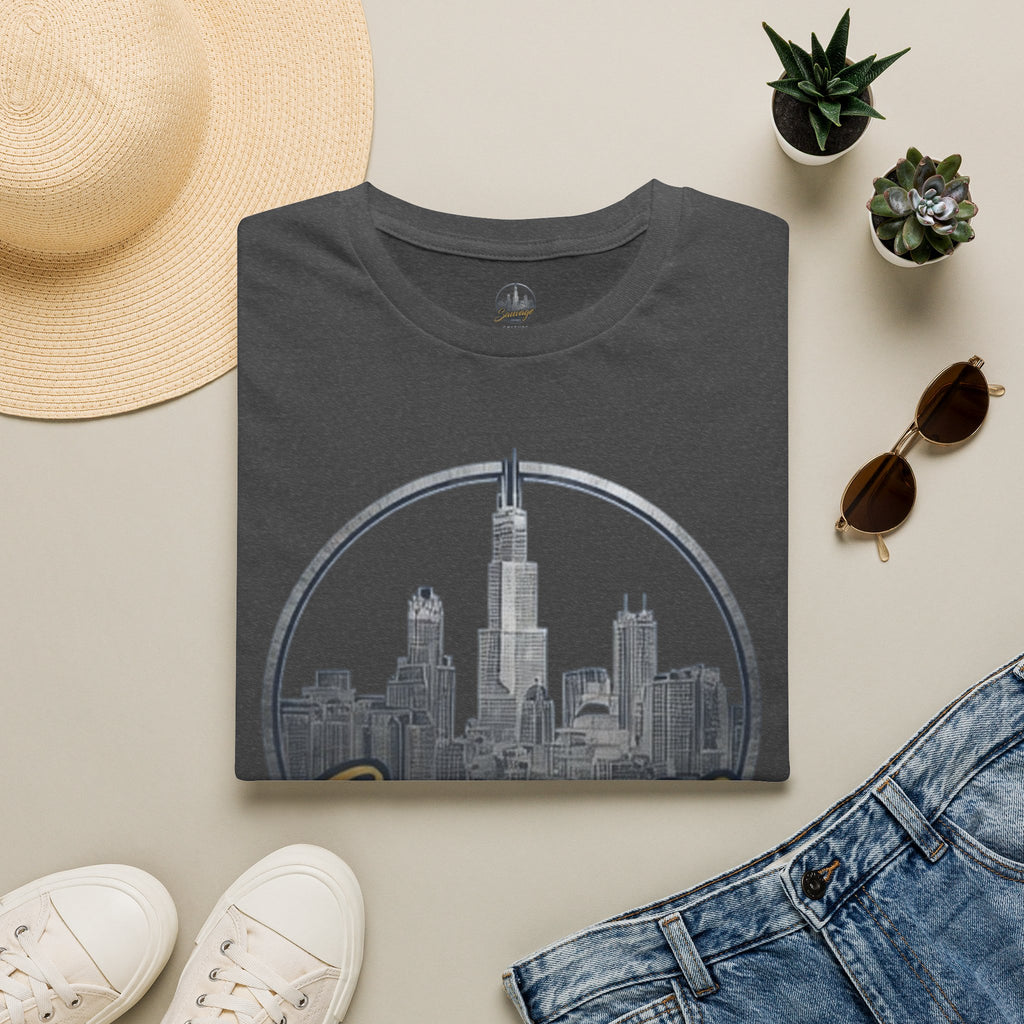 Chicago Skyline T-Shirt — 'Sauvage' Urban Cityscape Tee