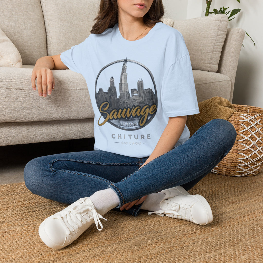 Chicago Skyline T-Shirt — 'Sauvage' Urban Cityscape Tee