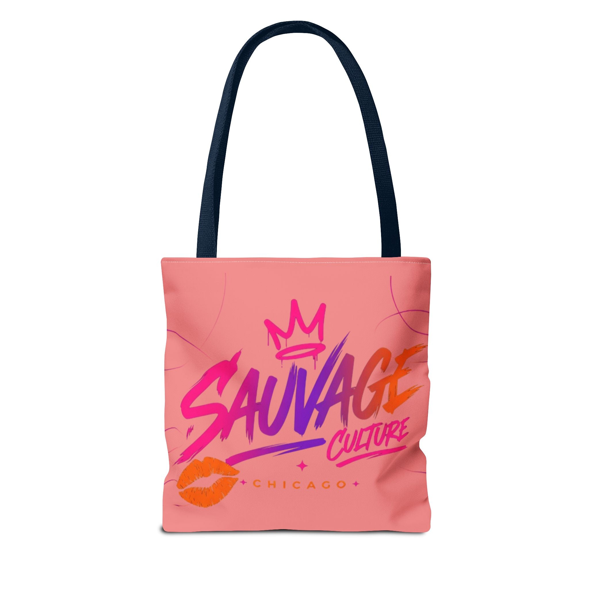 Sauvage Culture Tote Bag — Pink Graphic Shopper