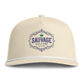 Sunwashed Rope Cap — "Sauvage Culture" Embroidered Vintage Rope Hat