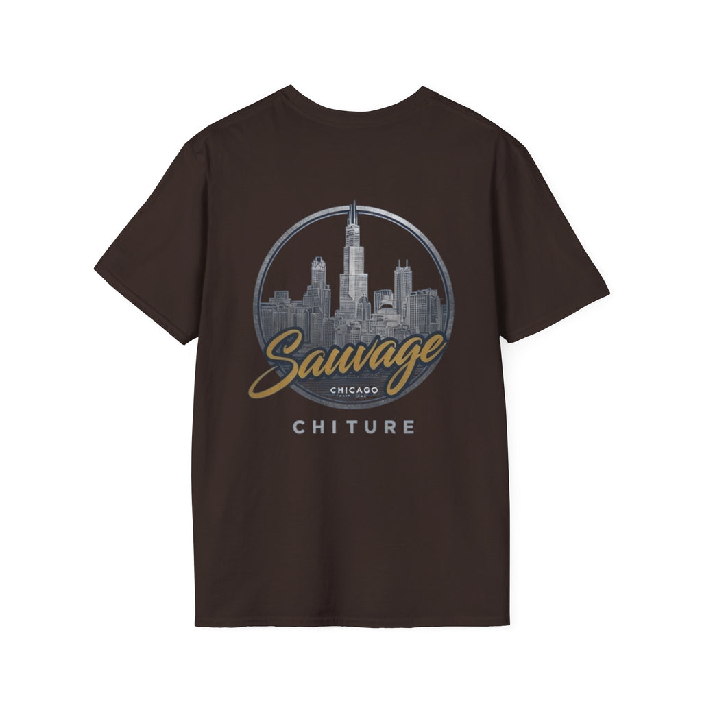 Chicago Skyline T-Shirt — 'Sauvage' Urban Cityscape Tee
