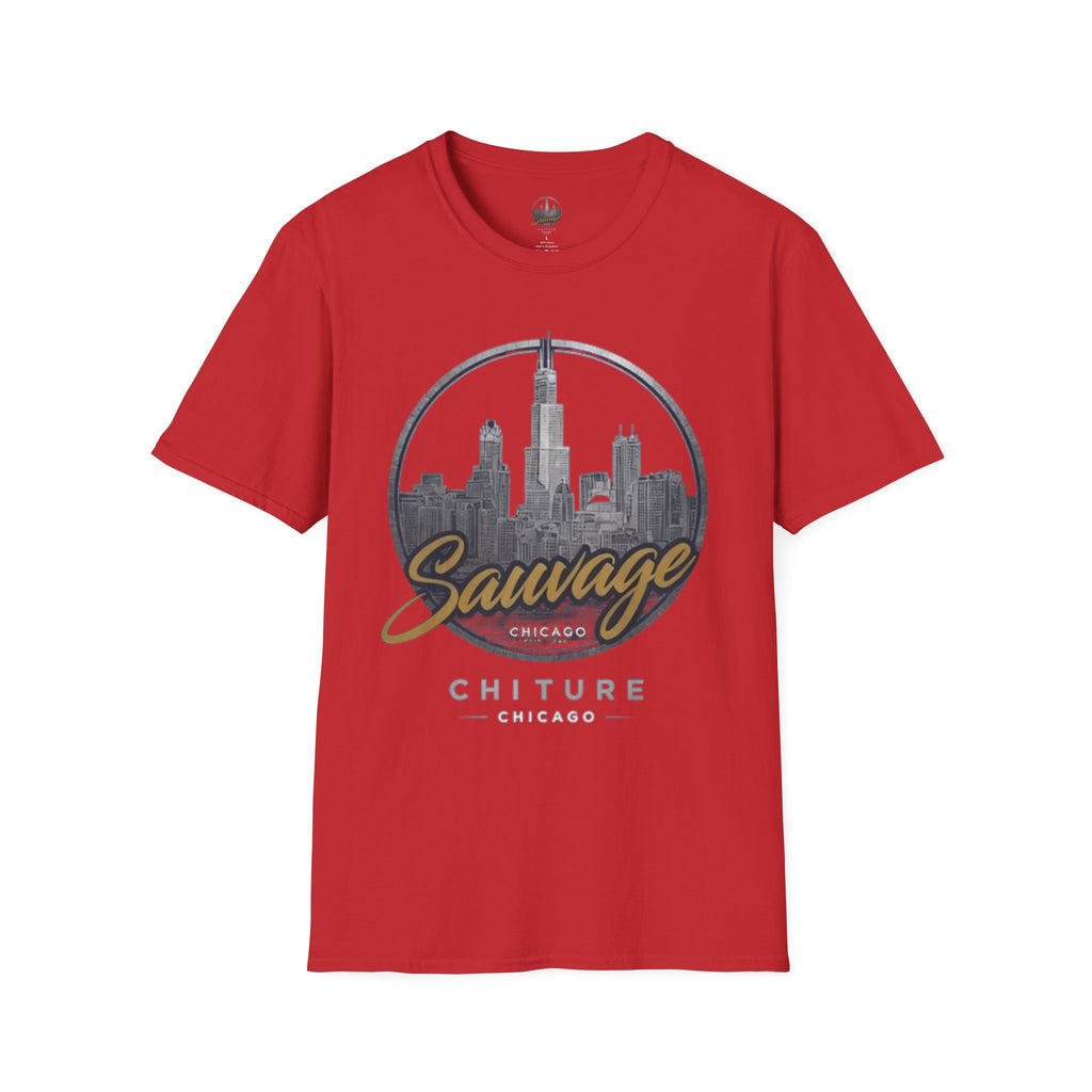 Chicago Skyline T-Shirt — 'Sauvage' Urban Cityscape Tee
