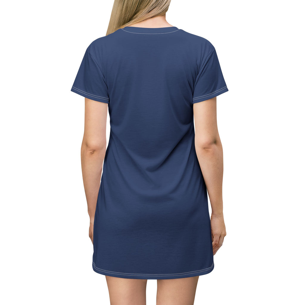 Sauvage Culture Graphic T‑Shirt Dress — Bold Gothic Logo