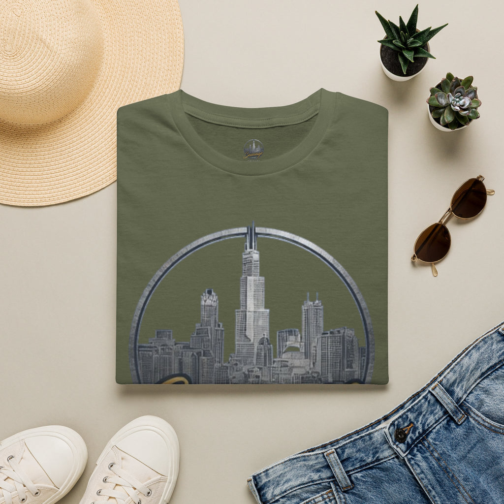 Chicago Skyline T-Shirt — 'Sauvage' Urban Cityscape Tee