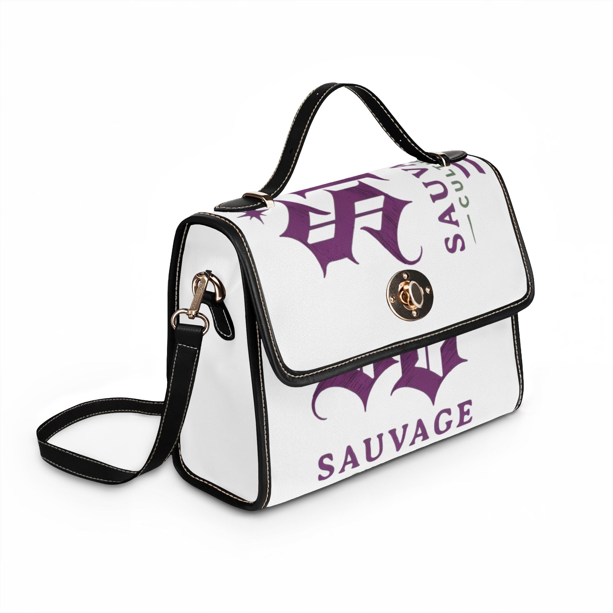 Sauvage Culture Waterproof Canvas Bag – Stylish Logo Tote for Everyday & Travel