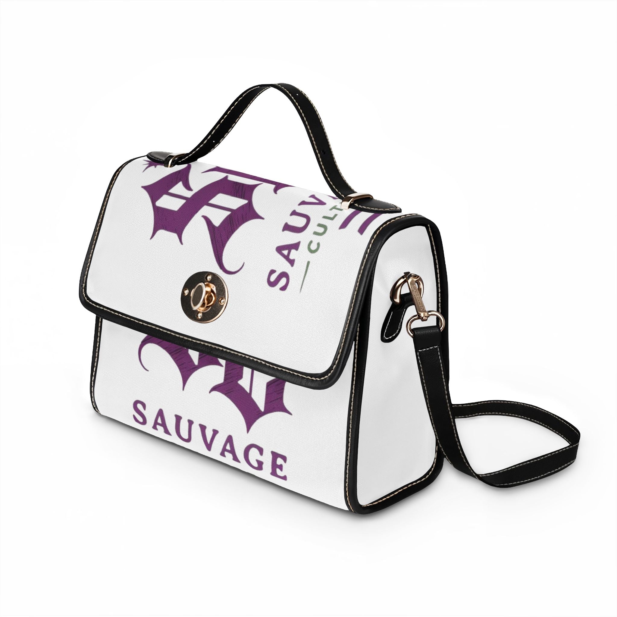 Sauvage Culture Waterproof Canvas Bag – Stylish Logo Tote for Everyday & Travel
