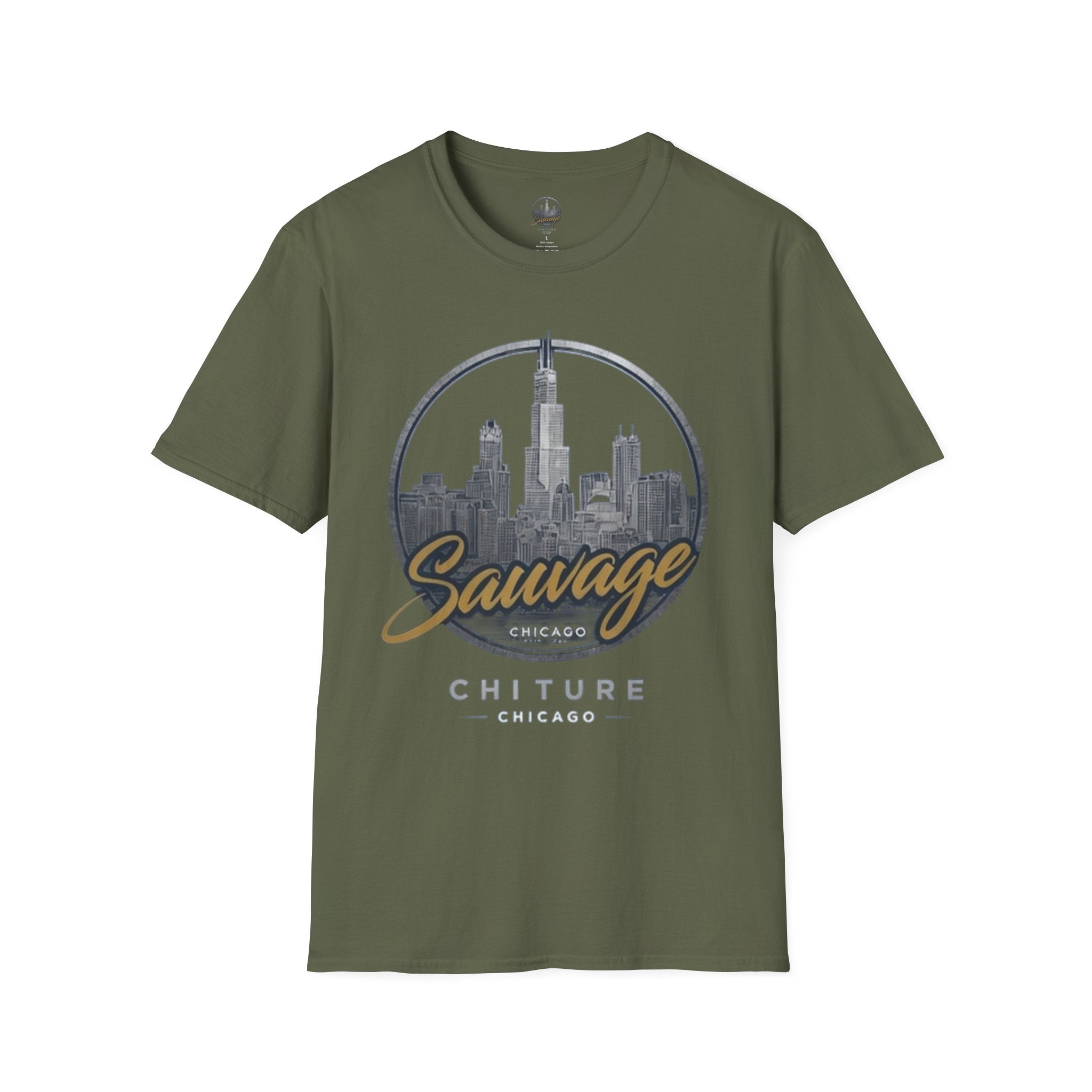 Chicago Skyline T-Shirt — 'Sauvage' Urban Cityscape Tee