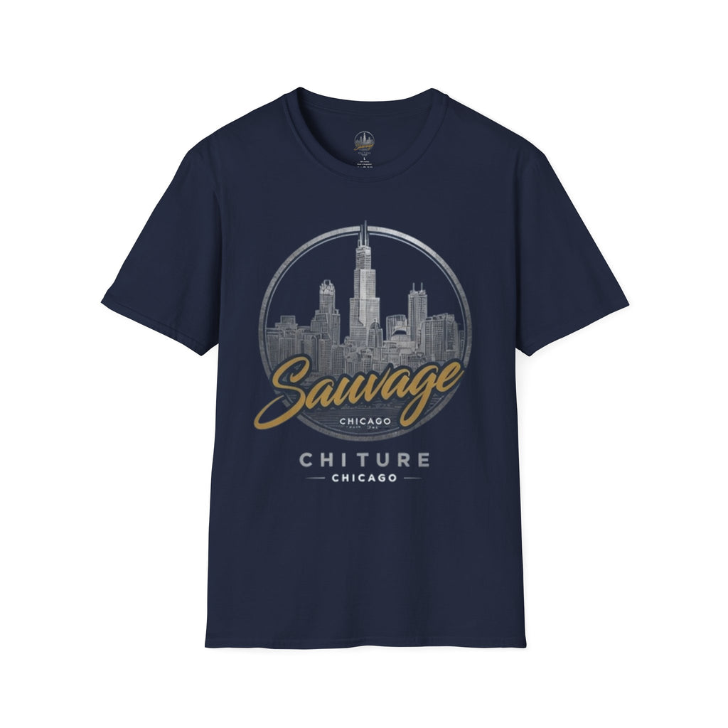 Chicago Skyline T-Shirt — 'Sauvage' Urban Cityscape Tee