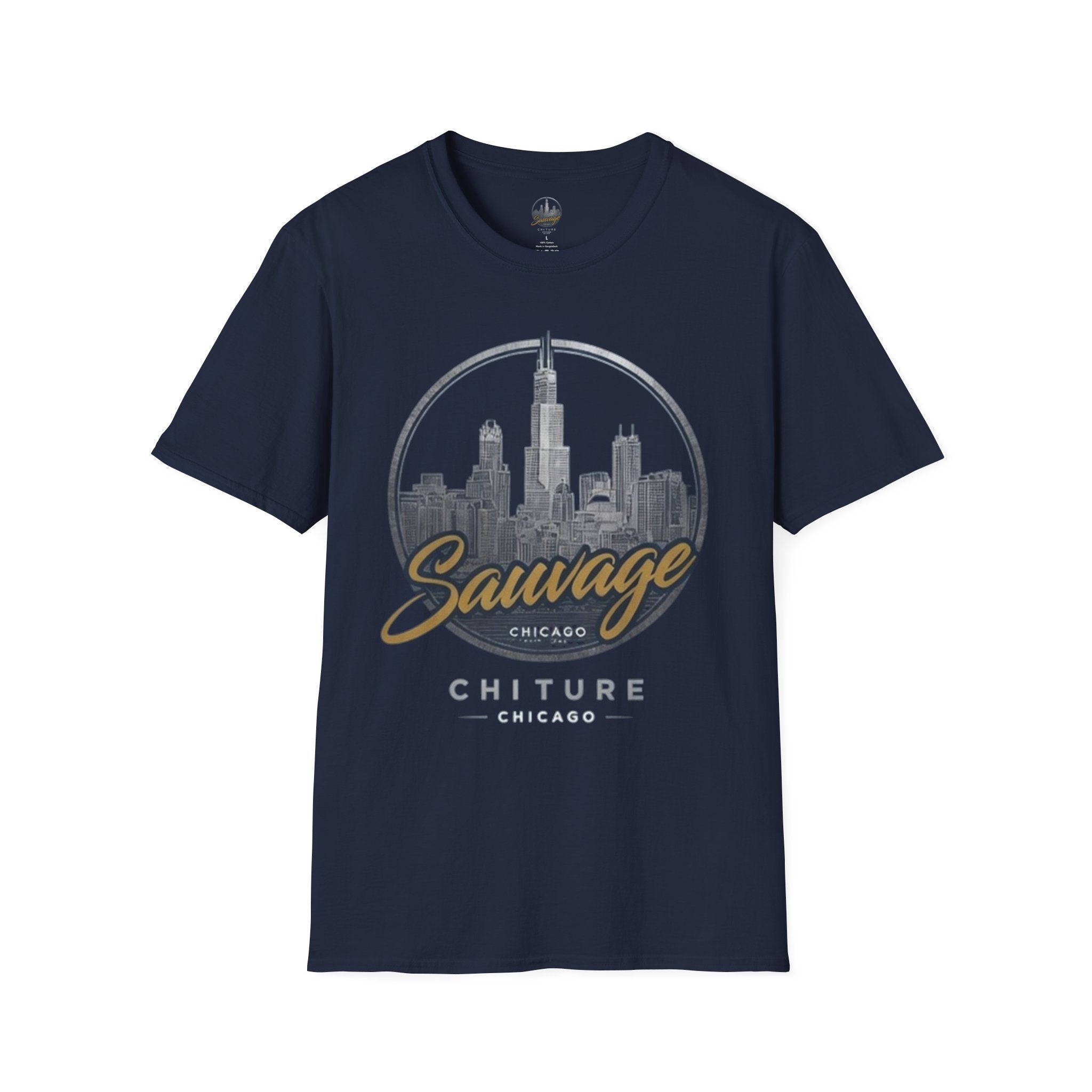 Chicago Skyline T-Shirt — 'Sauvage' Urban Cityscape Tee