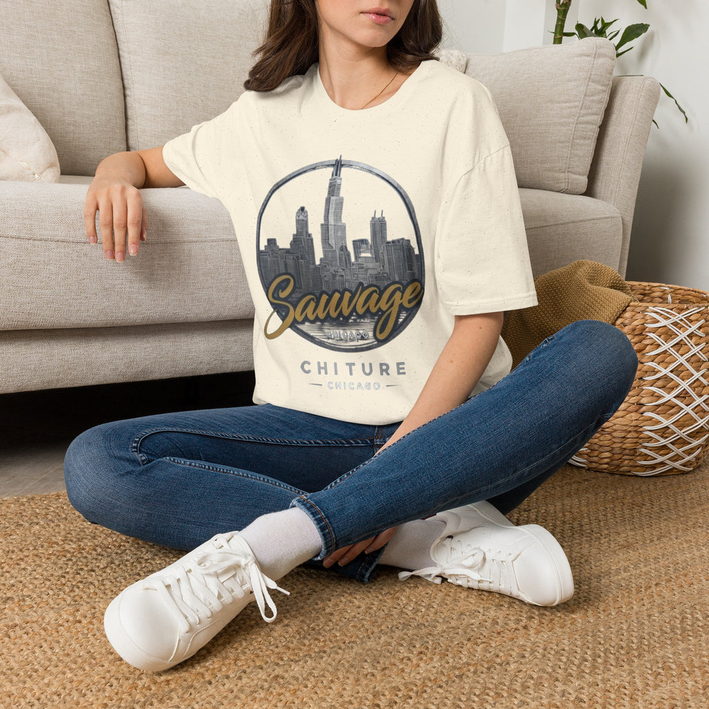Chicago Skyline T-Shirt — 'Sauvage' Urban Cityscape Tee