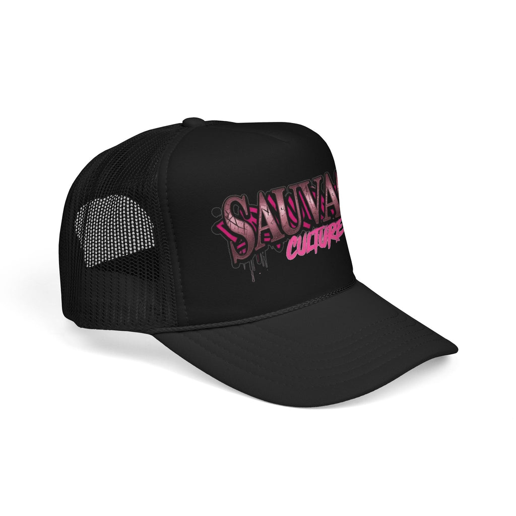 Copy of Pink Trucker Hat — 'Savage Auntie' Floral Graphic Foam Cap