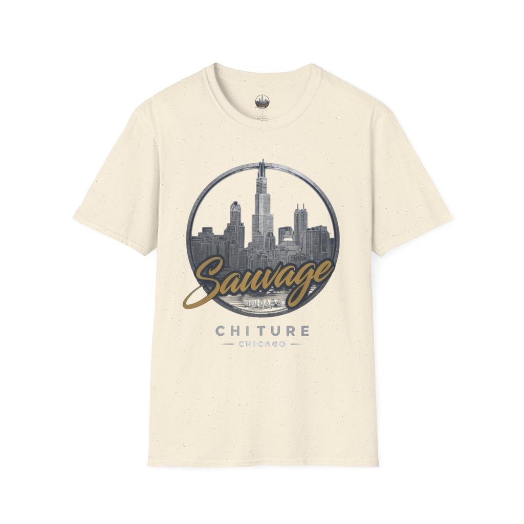 Chicago Skyline T-Shirt — 'Sauvage' Urban Cityscape Tee