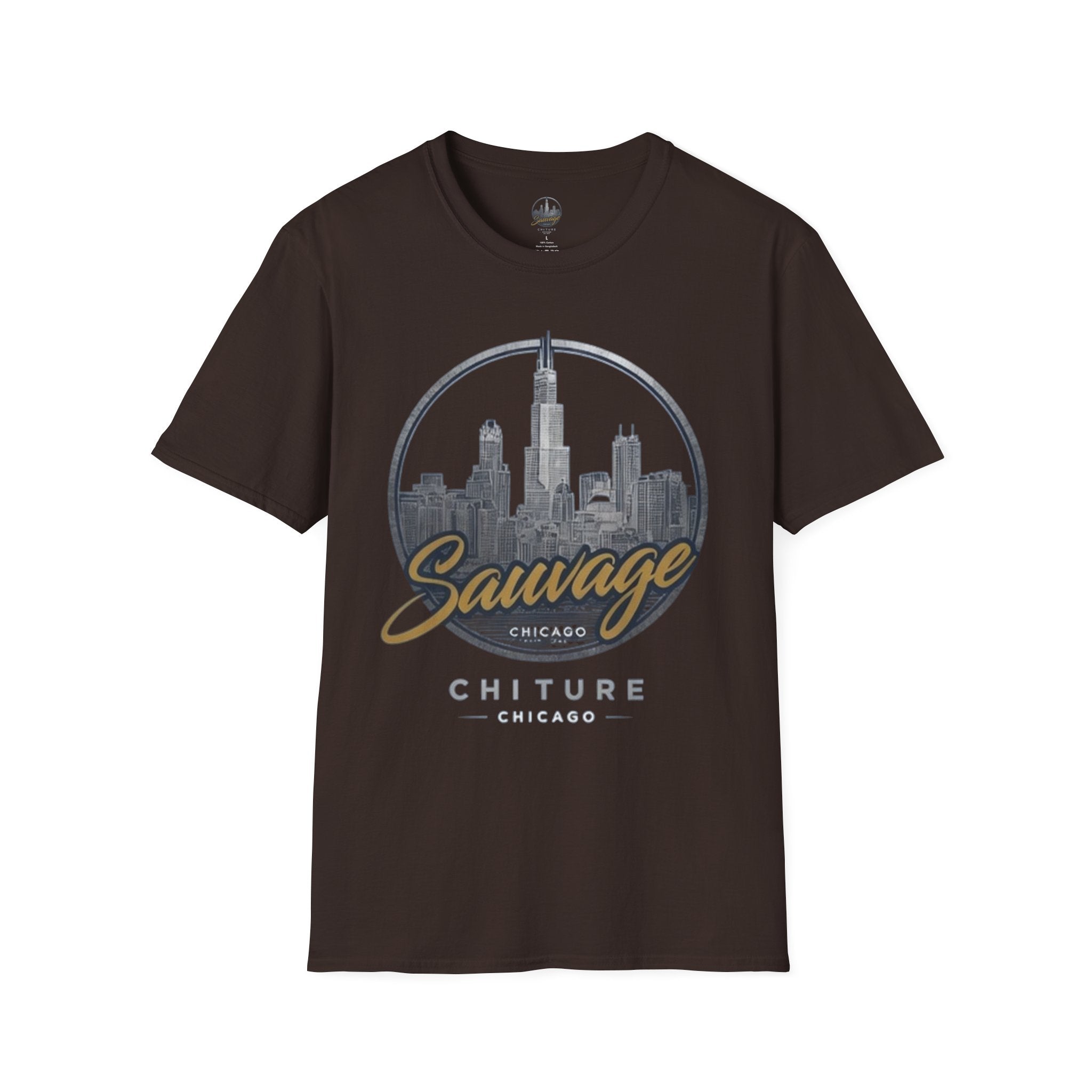 Chicago Skyline T-Shirt — 'Sauvage' Urban Cityscape Tee