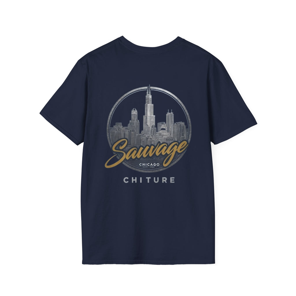 Chicago Skyline T-Shirt — 'Sauvage' Urban Cityscape Tee