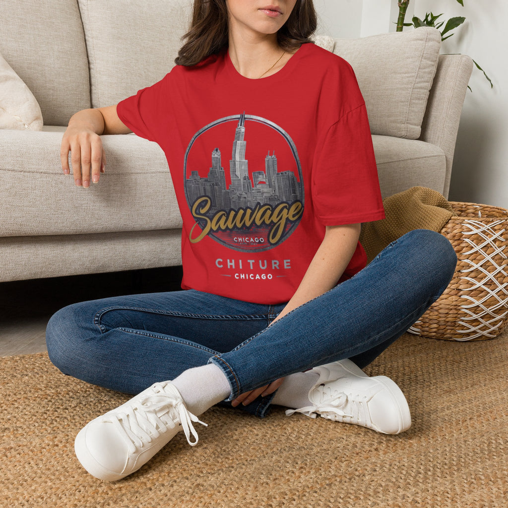 Chicago Skyline T-Shirt — 'Sauvage' Urban Cityscape Tee