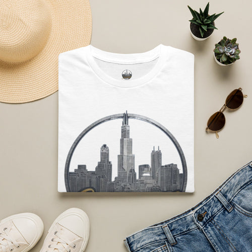 Chicago Skyline T-Shirt — 'Sauvage' Urban Cityscape Tee