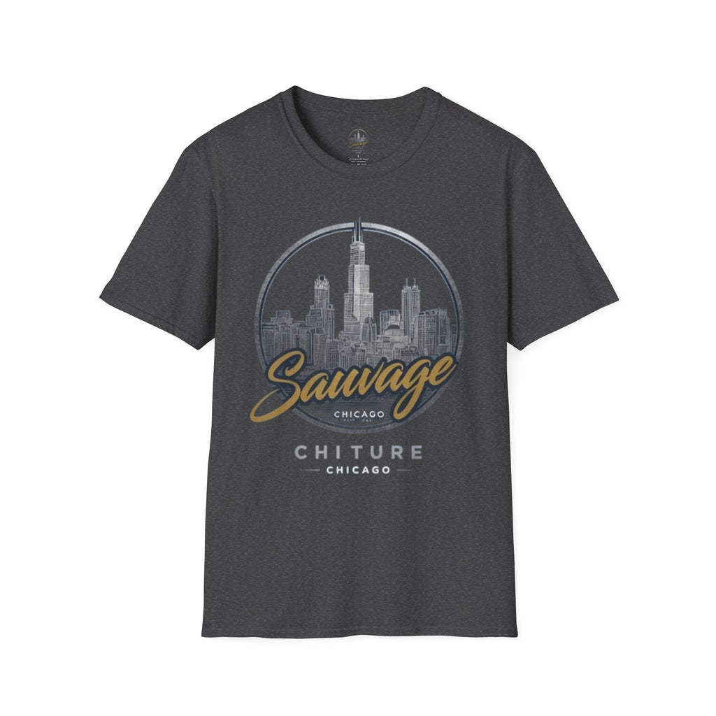 Chicago Skyline T-Shirt — 'Sauvage' Urban Cityscape Tee