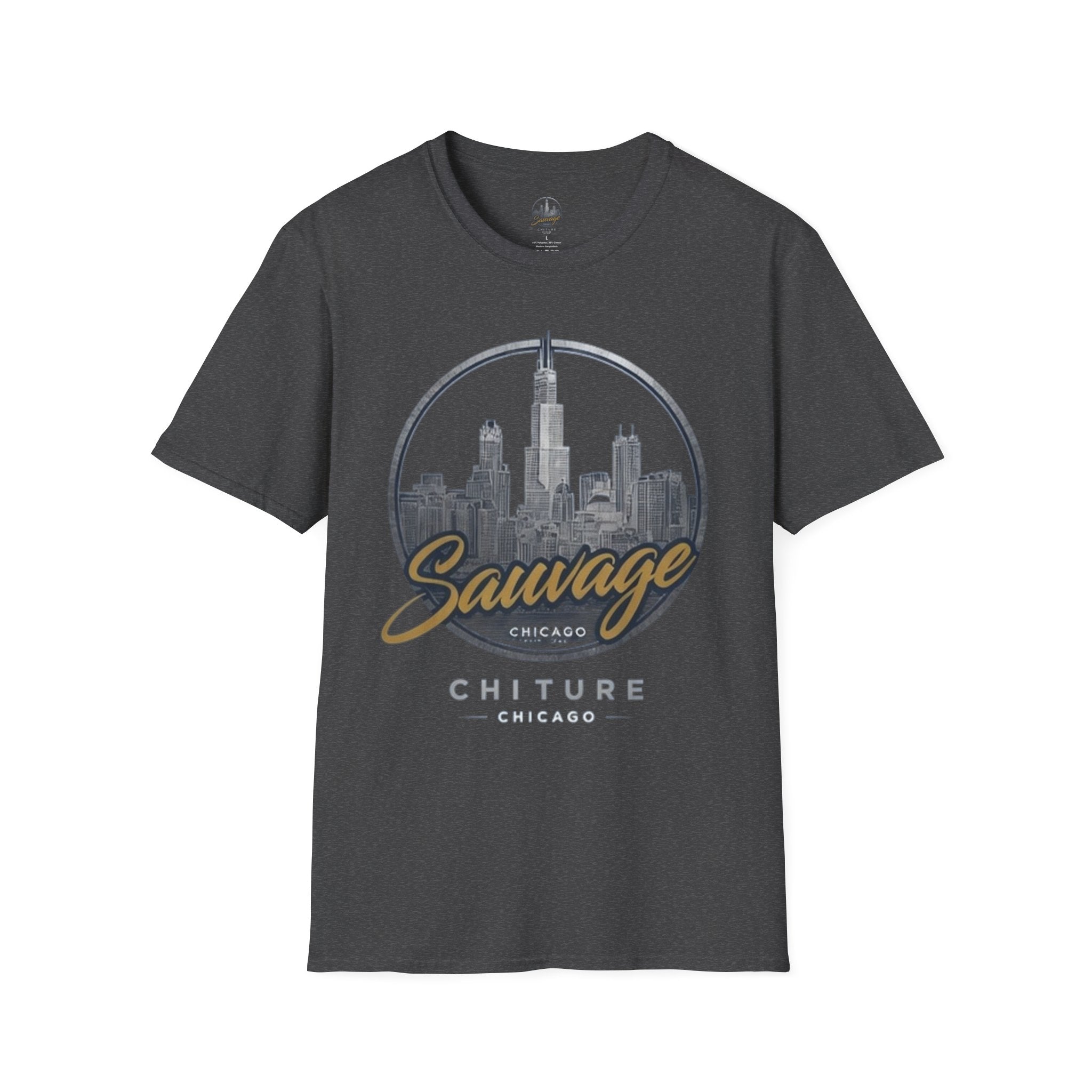 Chicago Skyline T-Shirt — 'Sauvage' Urban Cityscape Tee