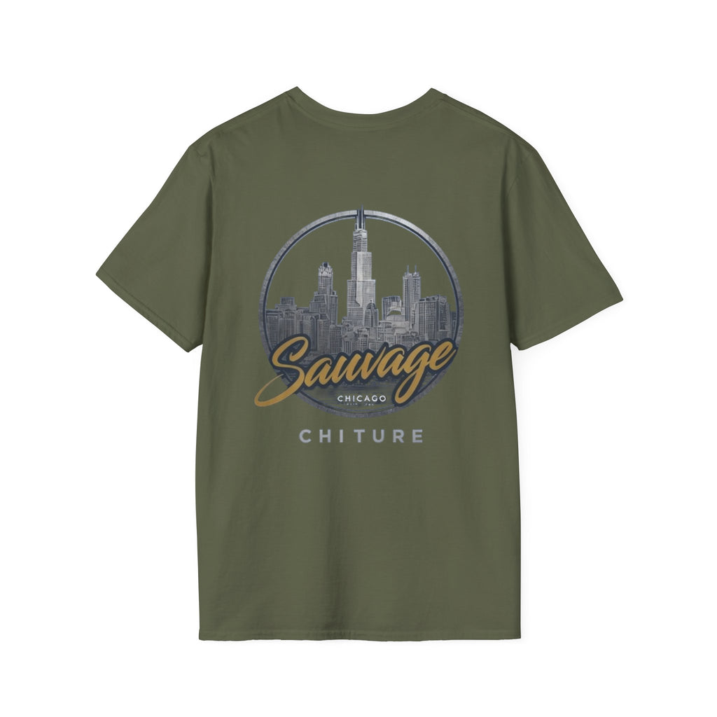 Chicago Skyline T-Shirt — 'Sauvage' Urban Cityscape Tee