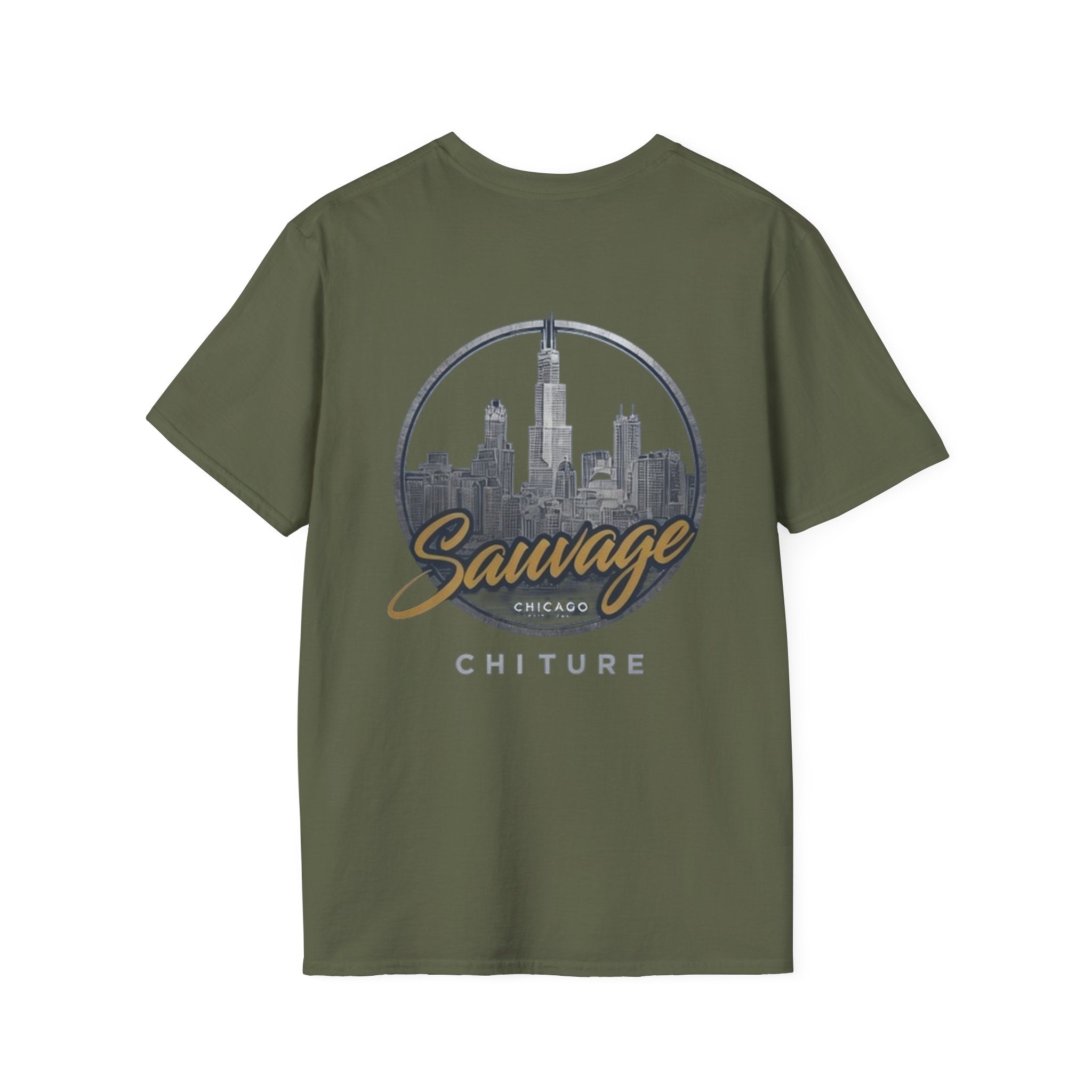 Chicago Skyline T-Shirt — 'Sauvage' Urban Cityscape Tee
