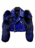 SC FAUX CROCODILE JACKET
